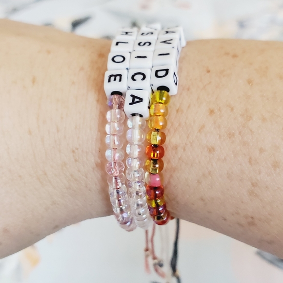 BLACK Thread- "NAME IT"  Made to Order- Friendship Bracelet - Picture 5 of 10